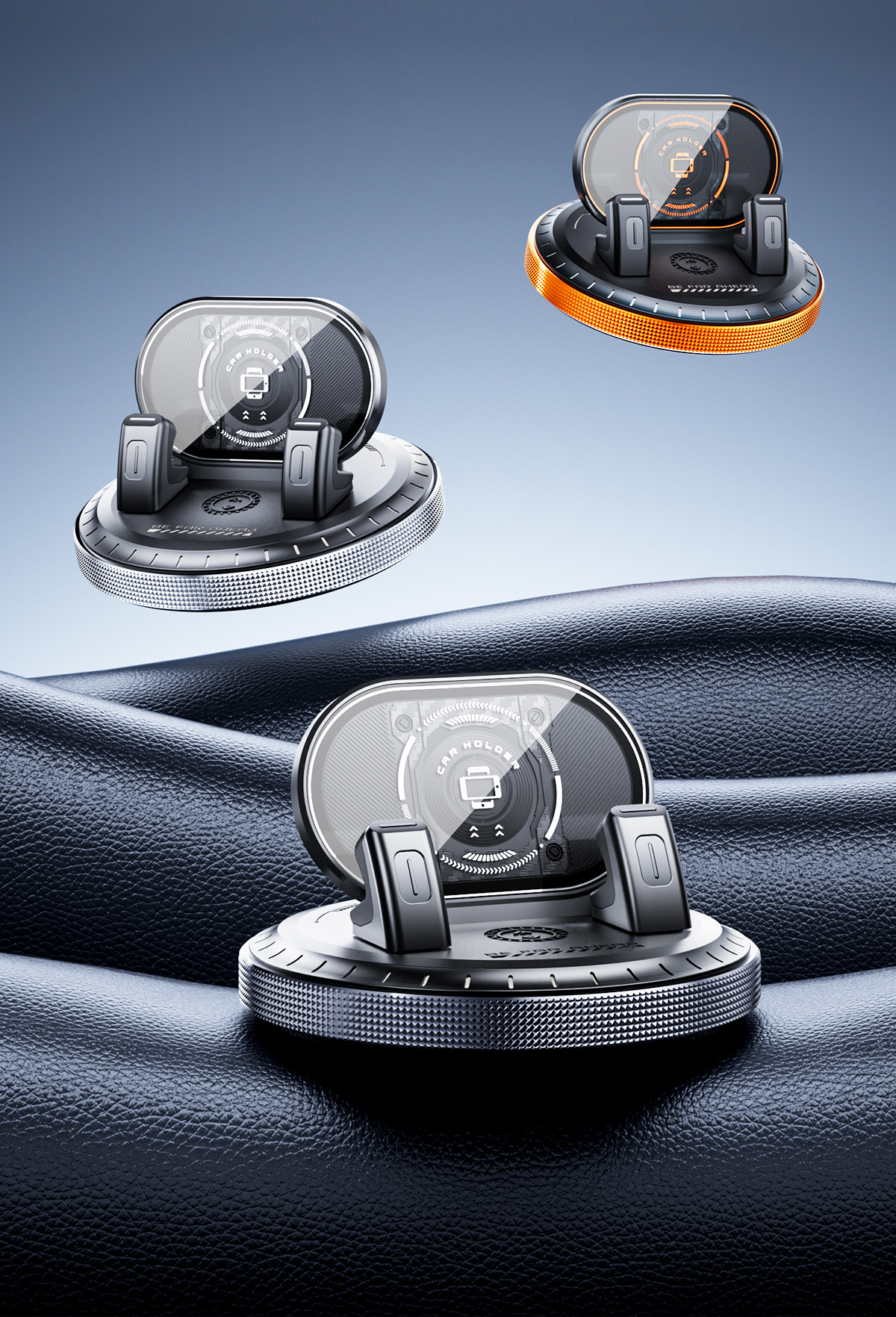 New center console car phone holder, easy to access and use, anti-slip and anti-shake, car navigation mount, available for cross-border supply