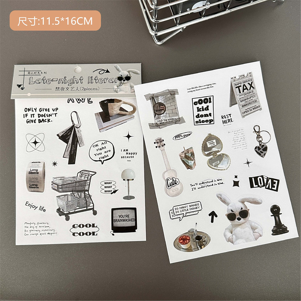 50 original retro pegatinas bolsa Americana autoadhesiva DIY Diario pegatinas ins creativo taza de agua pegatinas caja del teléfono pegatinas