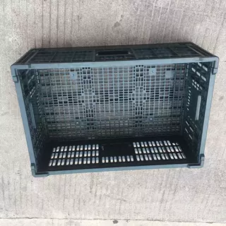 60*40*30cm可折叠 塑料折叠箩 便带式收纳筐 塑料折叠筐 加厚胶框