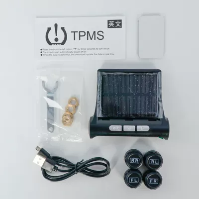 Tire pressure monitoring system Monitor Solar Wireless Sensor