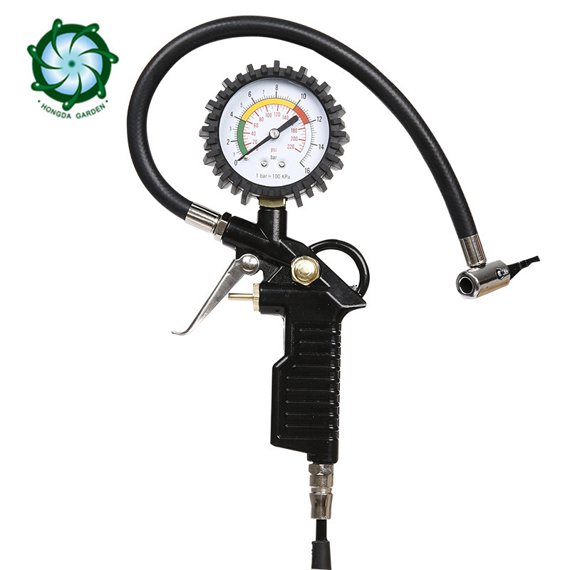 高精度精准胎压表胎压枪气压表汽车轮胎检测器加气枪打气嘴胎压枪