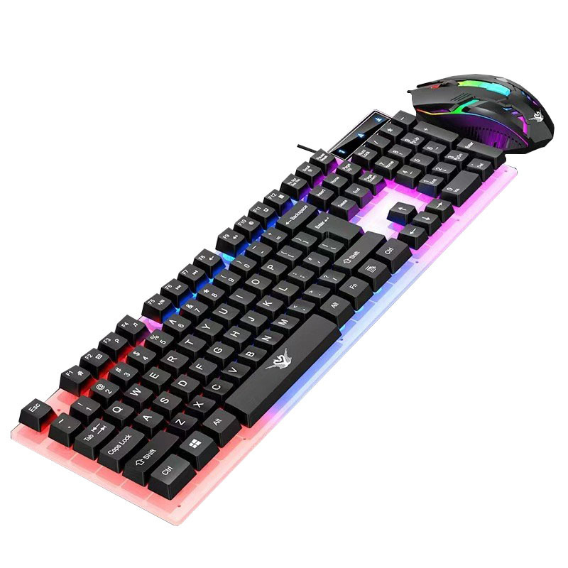 国境を越えた既製品キーボードとマウスのセット、eスポーツ用有線ノートパソコンキーボードとマウス、インターネットカフェゲーム、家庭用オフィスコンピューター|undefined