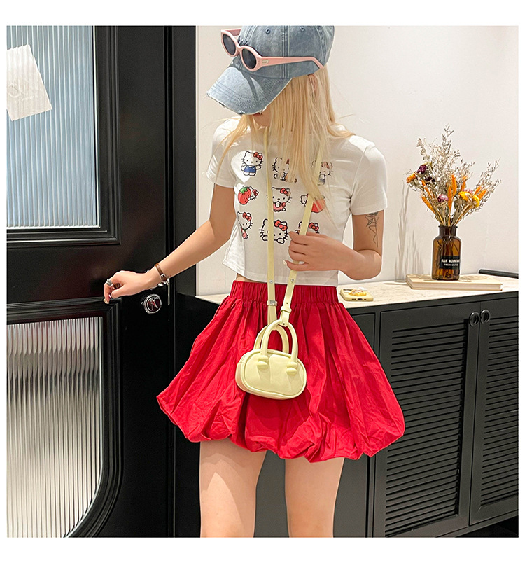 2025 New European and American retro handbag, mini pillow bag for women, fashionable crossbody bag, summer lipstick bag for women undefined