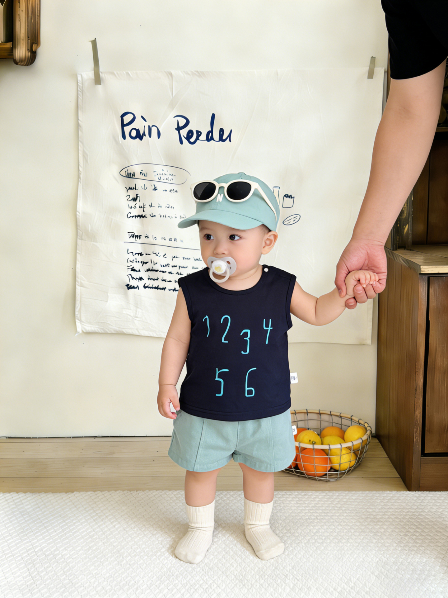 Verano coreano chaleco delgado bebé 2026 nueva ropa infantil impresión digital extranjera camisa sin mangas