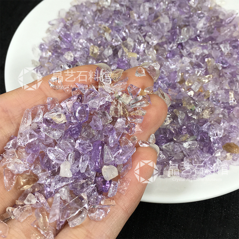 天然水晶砂利2-4mmDIY手作りステッカー画彩砂砂画装飾花瓶カラー小石