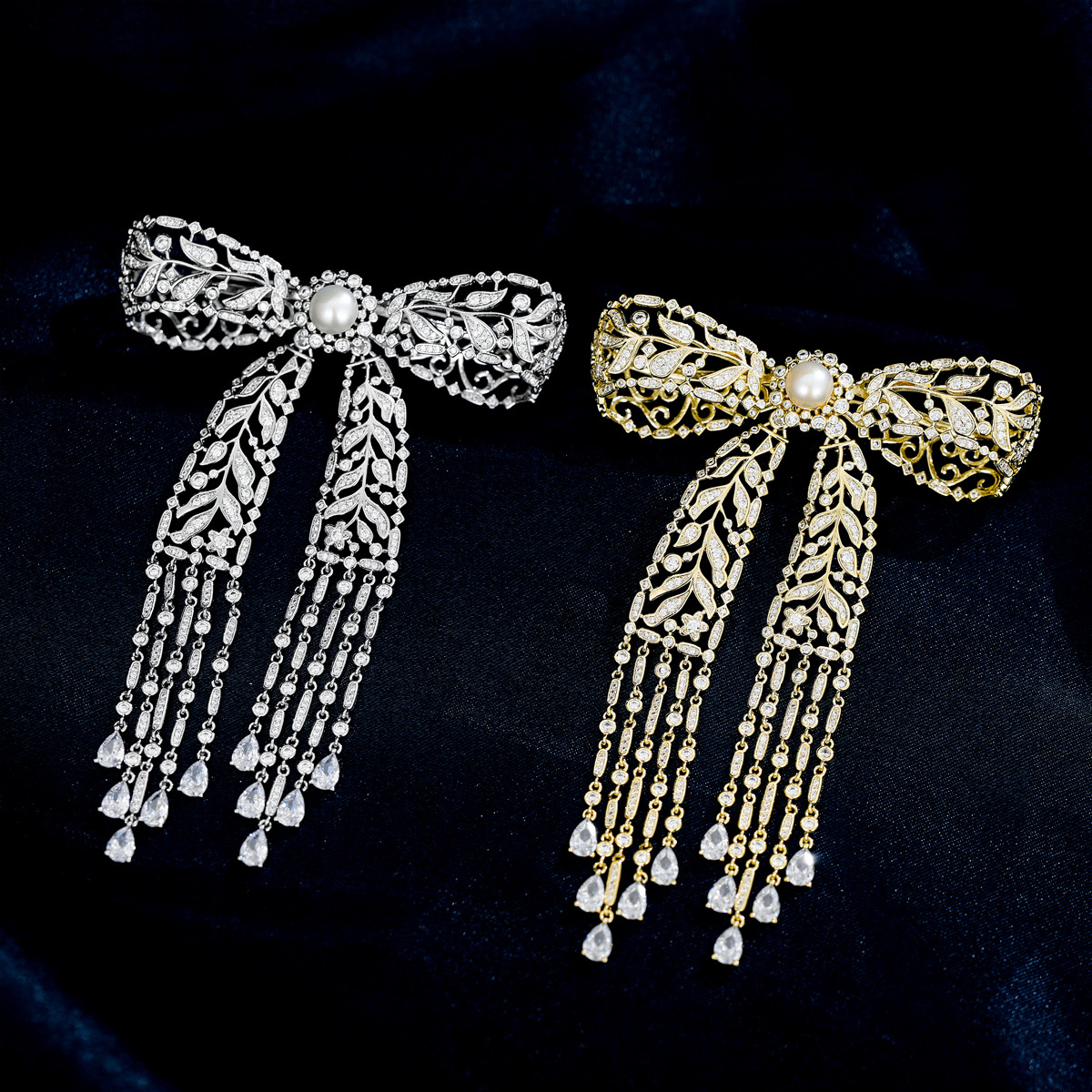 Elegant Bow Knot Copper Plating Women's Brooches display picture 1