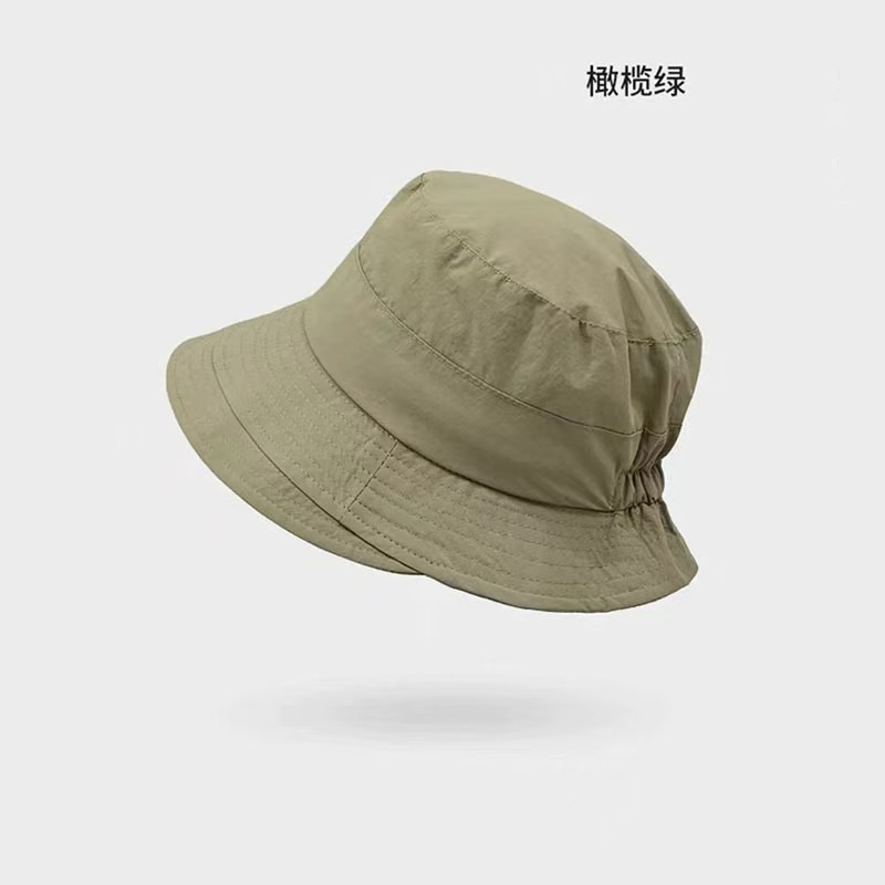 夏の日系百合漁師帽女性紫外線防止帽子純色女性モデルファッション大頭囲バケツ速乾|undefined