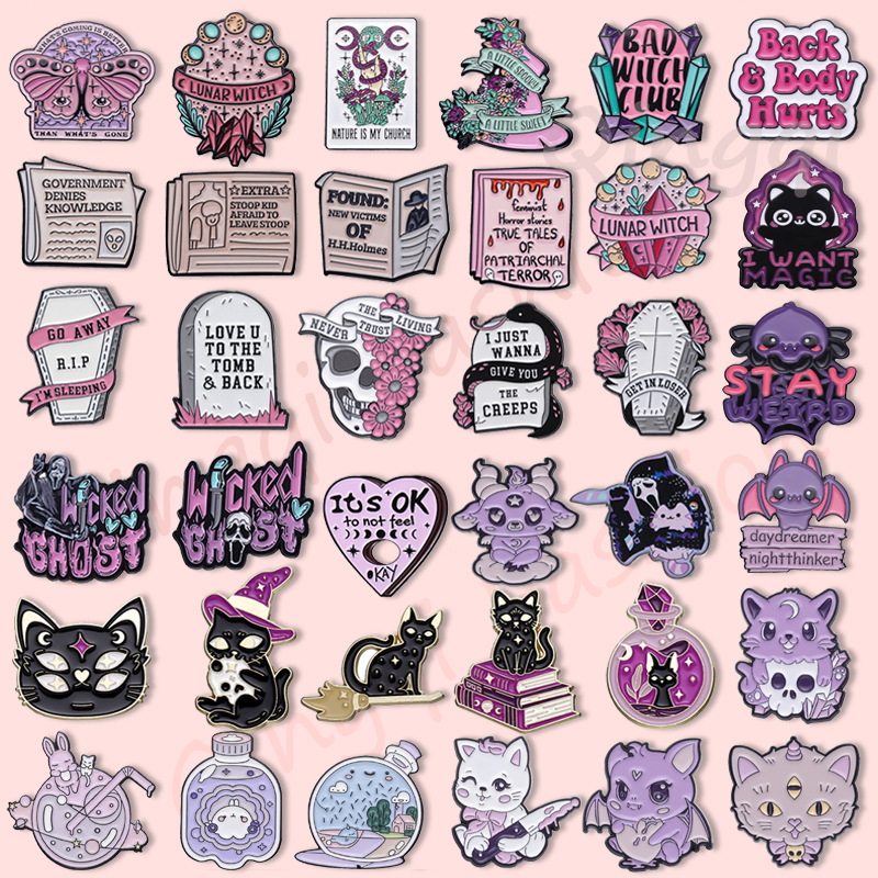 13g Weight Cute Pin Cartoon Alloy Stoving Varnish Unisex Brooches
