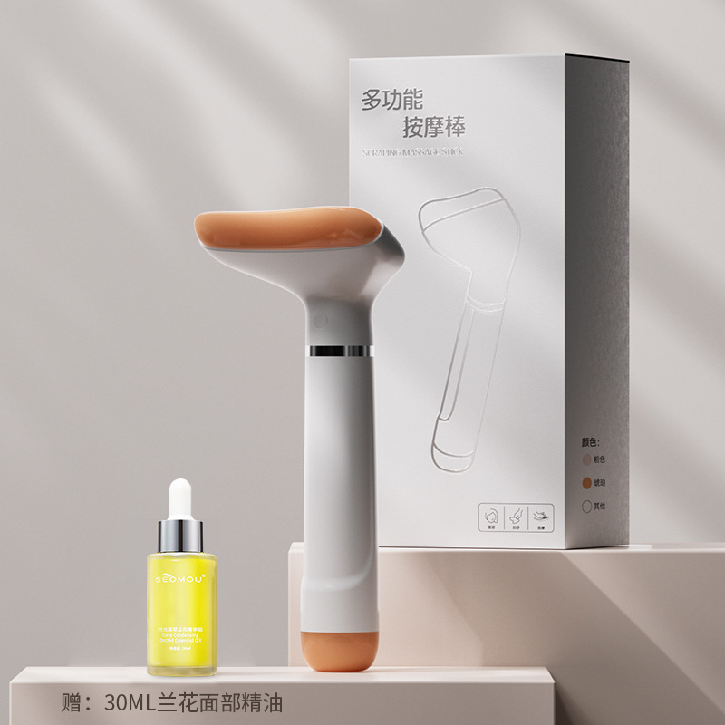 Tabla de masaje facial reafirmante y lifting, instrumento de belleza, masaje manual de meridianos, masaje corporal completo de espalda, piernas y cuello, palo de raspado y relajación muscular