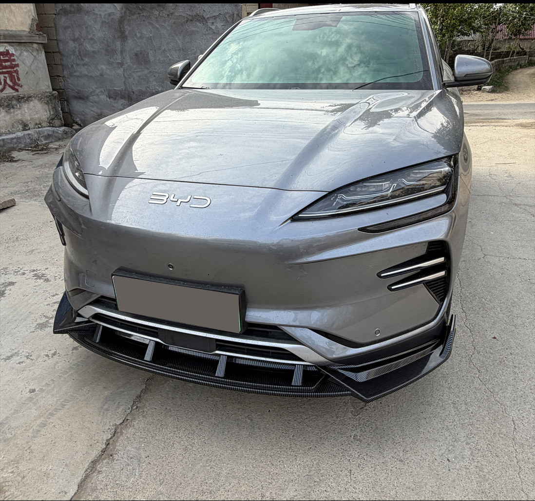 Suitable for BYD Song PLUSdmi/EV front spoiler, front lip modification, bumper protection, exterior parts