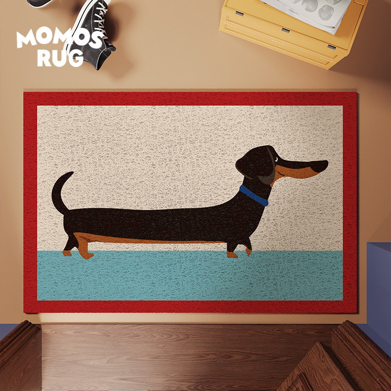 Wanderlust Dachshund Silk Loop Entrance Door Mat Home Use Wear-Resistant Non-Slip Entryway Rug Atmosphere Carpet Wanderlust Dachshund Silk Loop Entrance Door Mat Home Use Wear-Resistant Non-Slip Entryway Rug Atmosphere Carpet