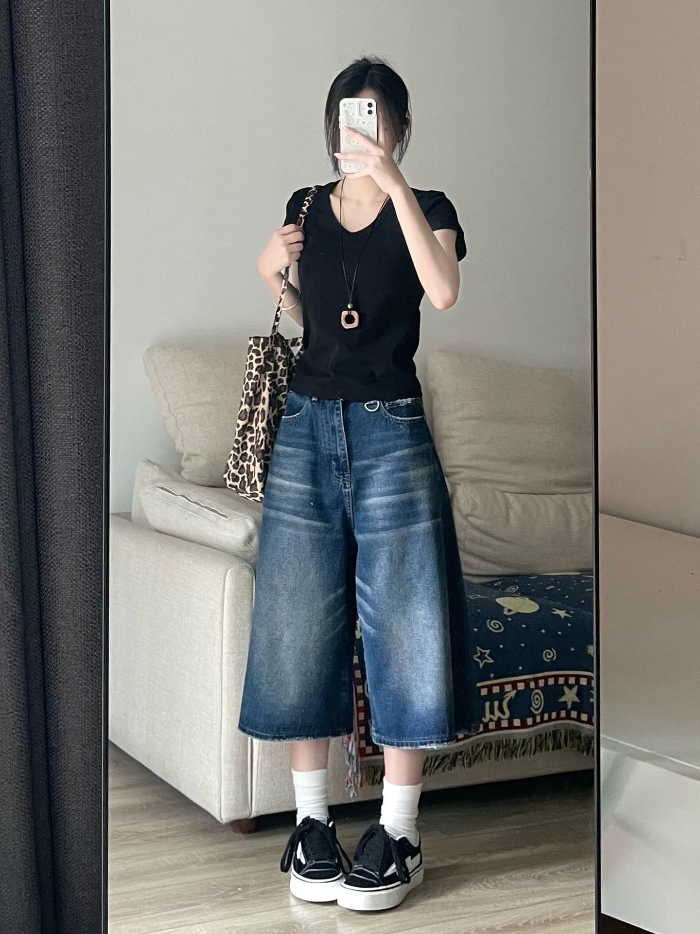 Summer retro jeans