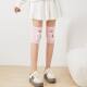 Spring and Summer Air-conditioned Room Combed Cotton Wood Ear Cartoon Cat Children's Knee Pads Breathable Sports Dance Kneeling Leg Pads