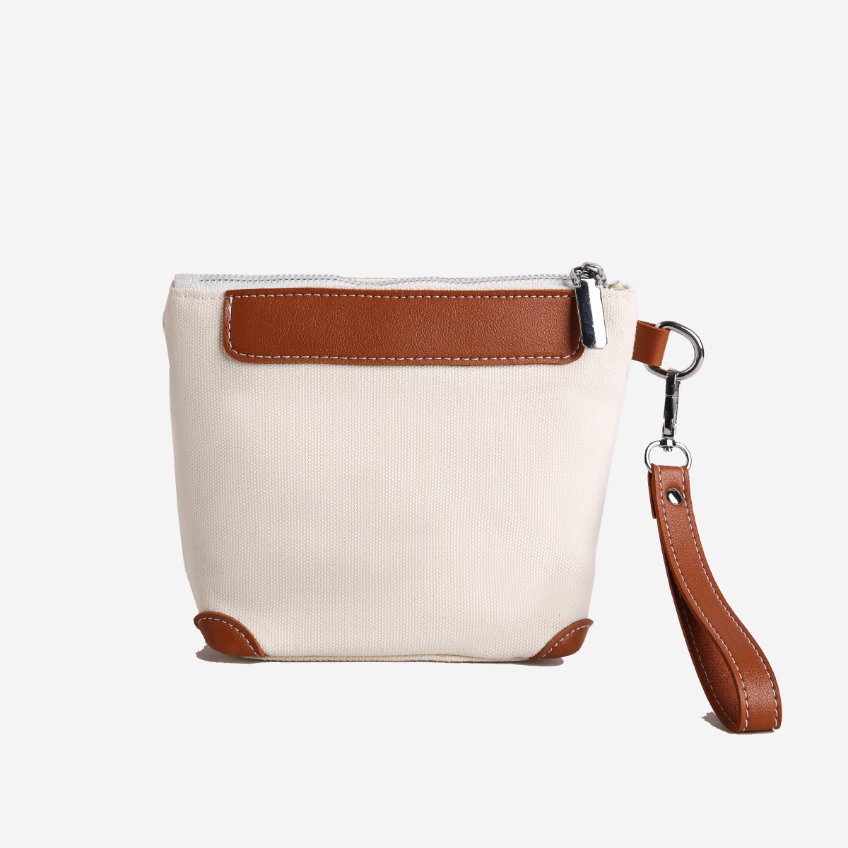 New Mini Portable Canvas Bag with Leather Portable Clutch Bag with Printed Logo Can Be Used for Tie-Dyeing and Lacquer Dyeing Ready for Sale