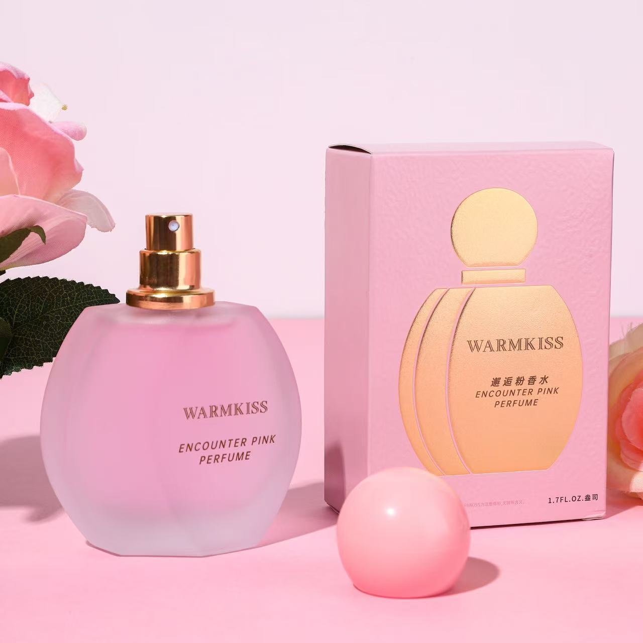 Warmkiss Encounter Pink Women's Perfume Long-Lasting Fragrance Fresh Light Fragrance Encounter Gold Foreign Trade Cross-Border Wholesale Dropshipping