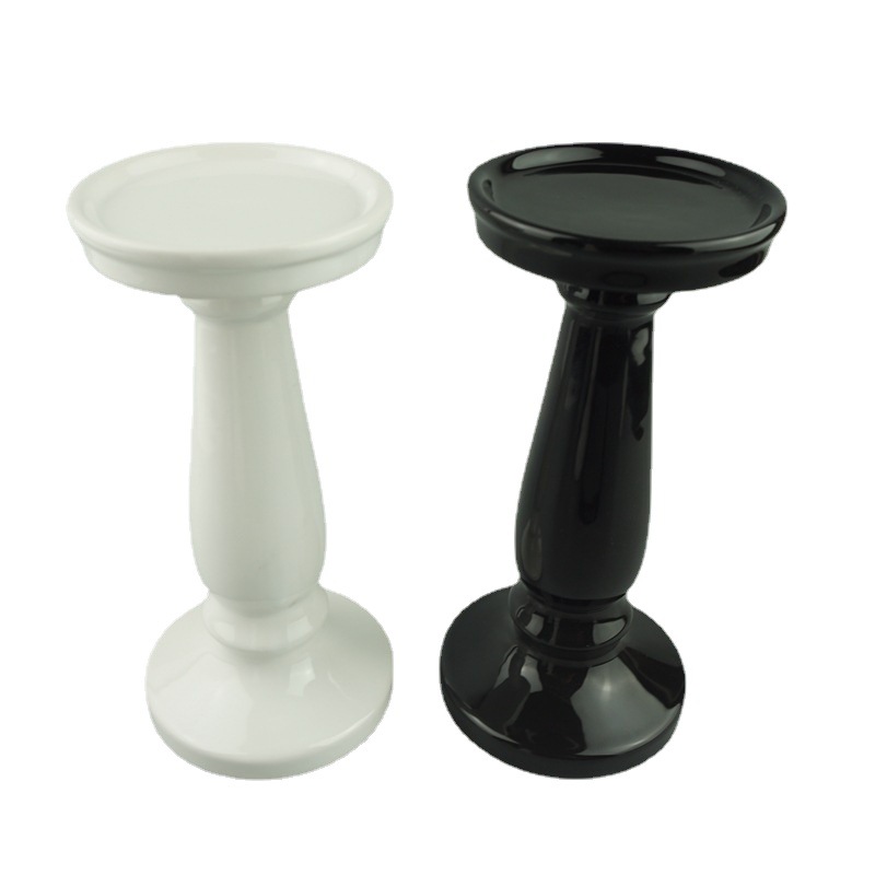 Ventas transfronterizas candelería de cerámica candelería decoración decorativa decoración para el hogar cena candelería aromática geometría candelería