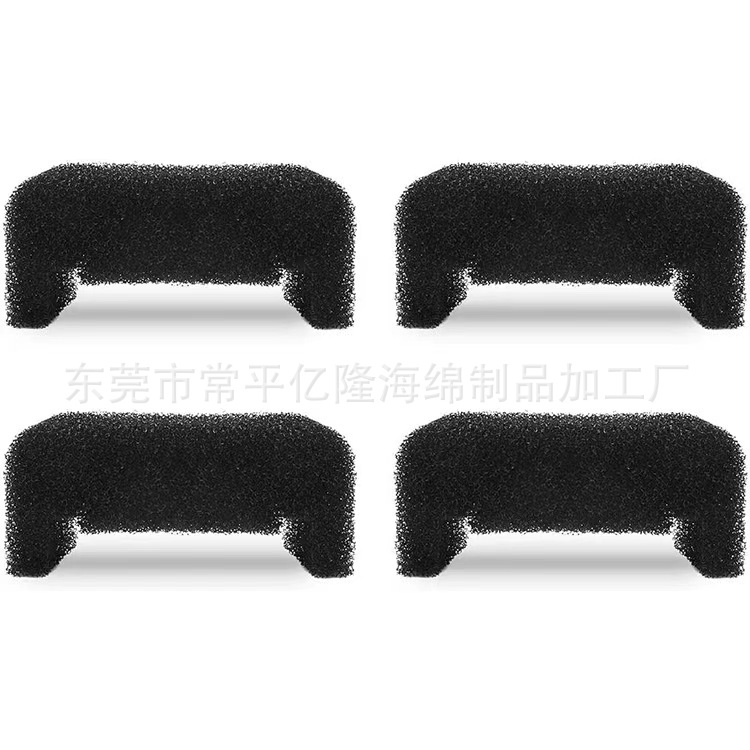 现货宠物饮水机过滤海绵U型黑色滤芯 亚马逊跨境小花配件过滤棉