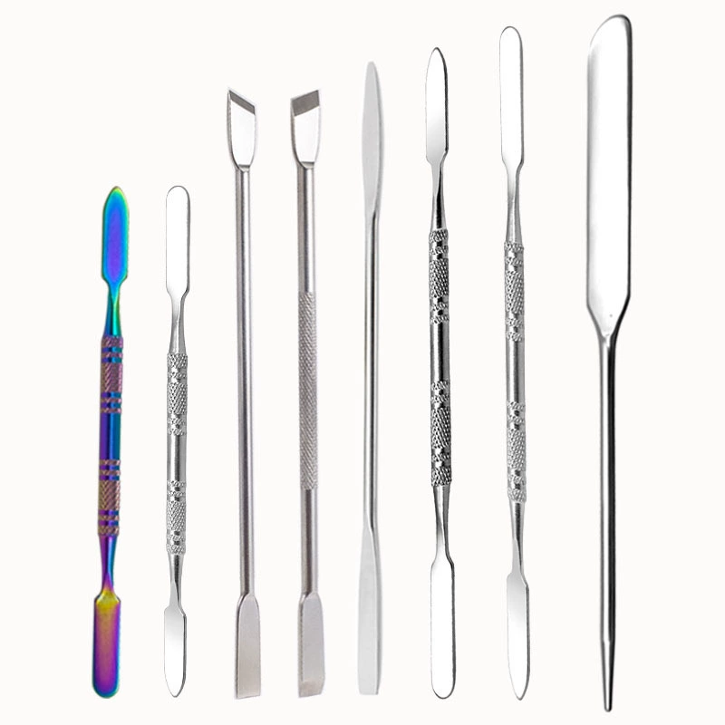 Foundation stainless steel, double-sided painted scraper, mixing stick, (Physicals)