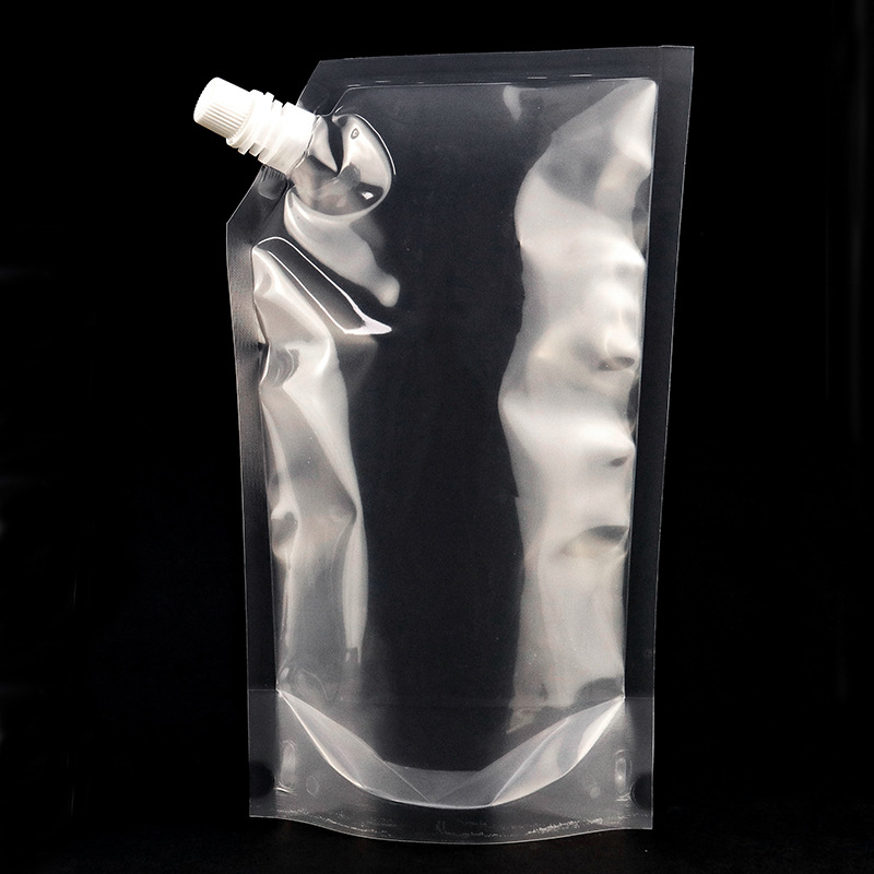 Bolsa con Boquilla Autoportante, Bolsa Transparente para Bebidas con Boquilla Inclinada, Bolsa para Jugo, Bolsa de Agua Desechable, Bolsa para Cerveza, Material Ecológico Nuevo