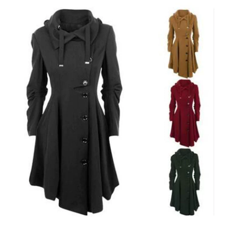 Модное шерстяное пальто, тренч, (торговля через границу), ebay, европейский стиль, дракон и феникс, прямые продажи с фабрики
