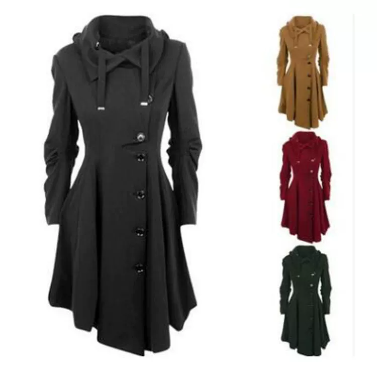 Модное шерстяное пальто, тренч, (торговля через границу), ebay, европейский стиль, дракон и феникс, прямые продажи с фабрики