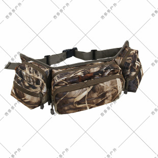Cross Border Reed Camouflage Fanny Pack Camo Hunting Fanny Pack Military Waist Bag