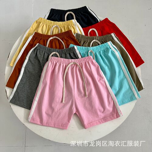 Summer New Children's Pants Shorts Korean Style Casual Laced Children's Pants Night Market Stall Supply Wholesale