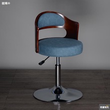 實木歐式家用電腦椅小巧型學生兒童書桌椅現代簡約升降轉椅座椅