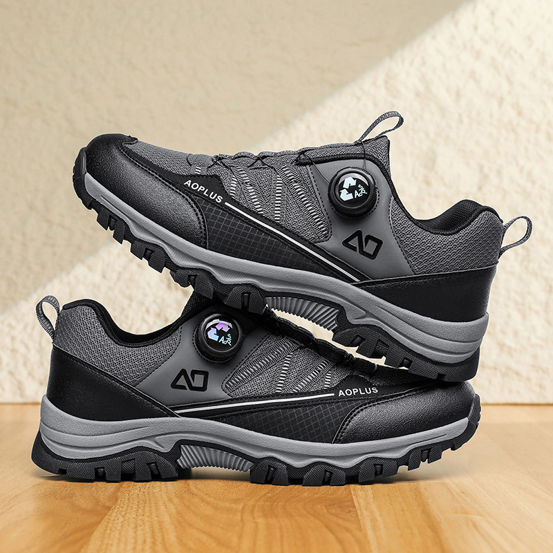 Polo Shoes Swivel Buckle Cross-Country Running Shoes Men's Shoes Outdoor Low-Top Casual Functional Non-Slip Wear-Resistant Hiking Shoes Hiking Shoes