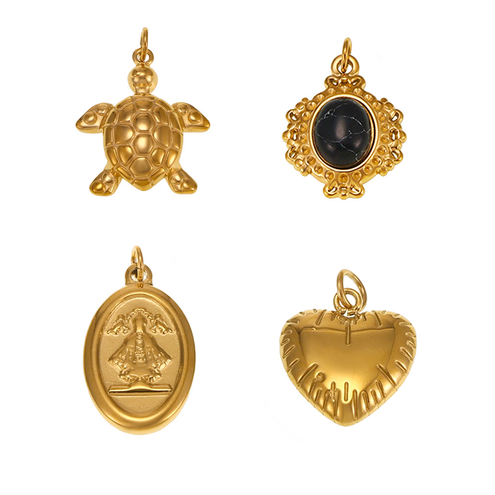 Moda misteriosa OL estilo personalidad colgante de acero inoxidable 18k oro real transfronterizo solo para los fabricantes de bombas europeas y americanas al por mayor