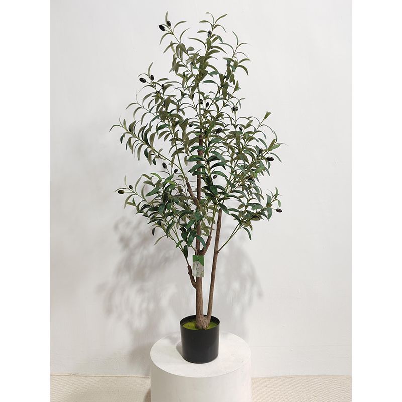 Planta Artificial en Maceta 1.2 m de Plástico y Tela para Decoración de Interiores