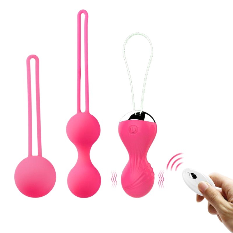Female vaginal exercise dumbbell USB charging 10 frequency wireless remote control egg jumping smart ball set adult supplies