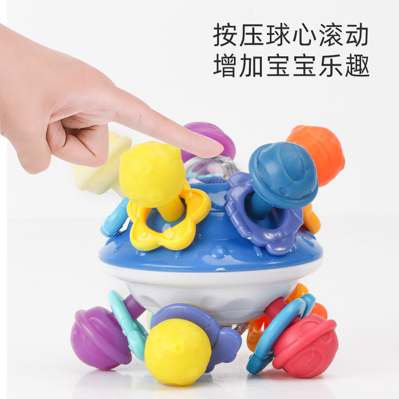 Platillos espaciales, bolas Manhattan, juguetes divertidos para niños, pellizco, pellizco, bebés, campana para dormir, bolas para niños, campana para acompañar