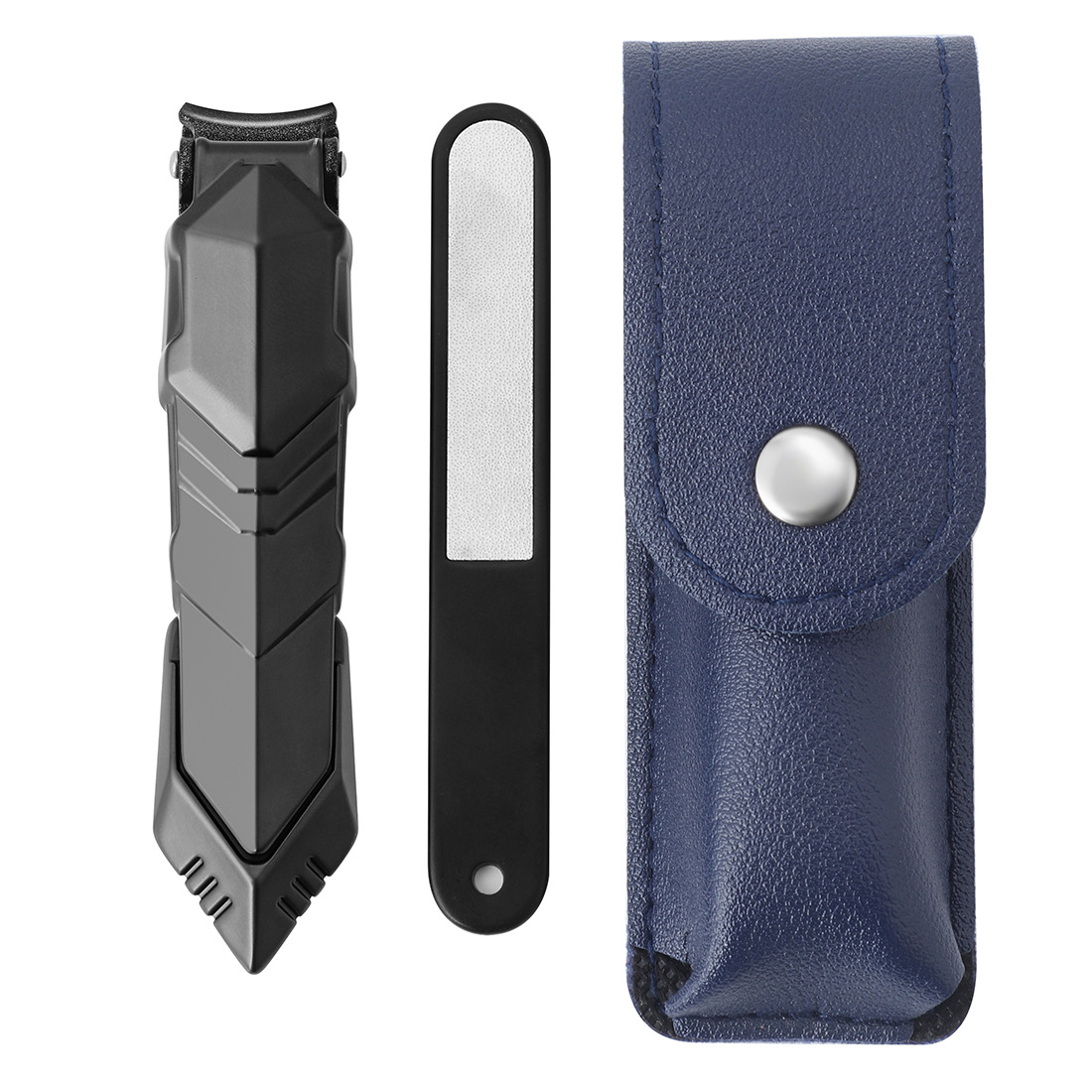 Amazon venta caliente cortaúñas de gran apertura, almacén de almacenamiento de virutas de uñas, cortaúñas a prueba de salpicaduras, juego de cortaúñas individuales