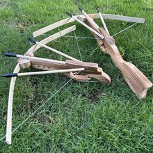 竹木连发模型木制兵器连发户外射击无杀伤力十字弩玩具工艺品批发