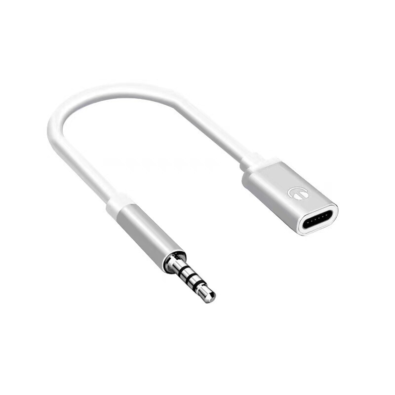 3.5mm Male to Typec Female Flat Head Headphone to Round Head Headphone Adapter Cable Computer Converter 3.5mm Male to Typec Female Flat Head Headphone to Round Head Headphone Adapter Cable Computer Converter
