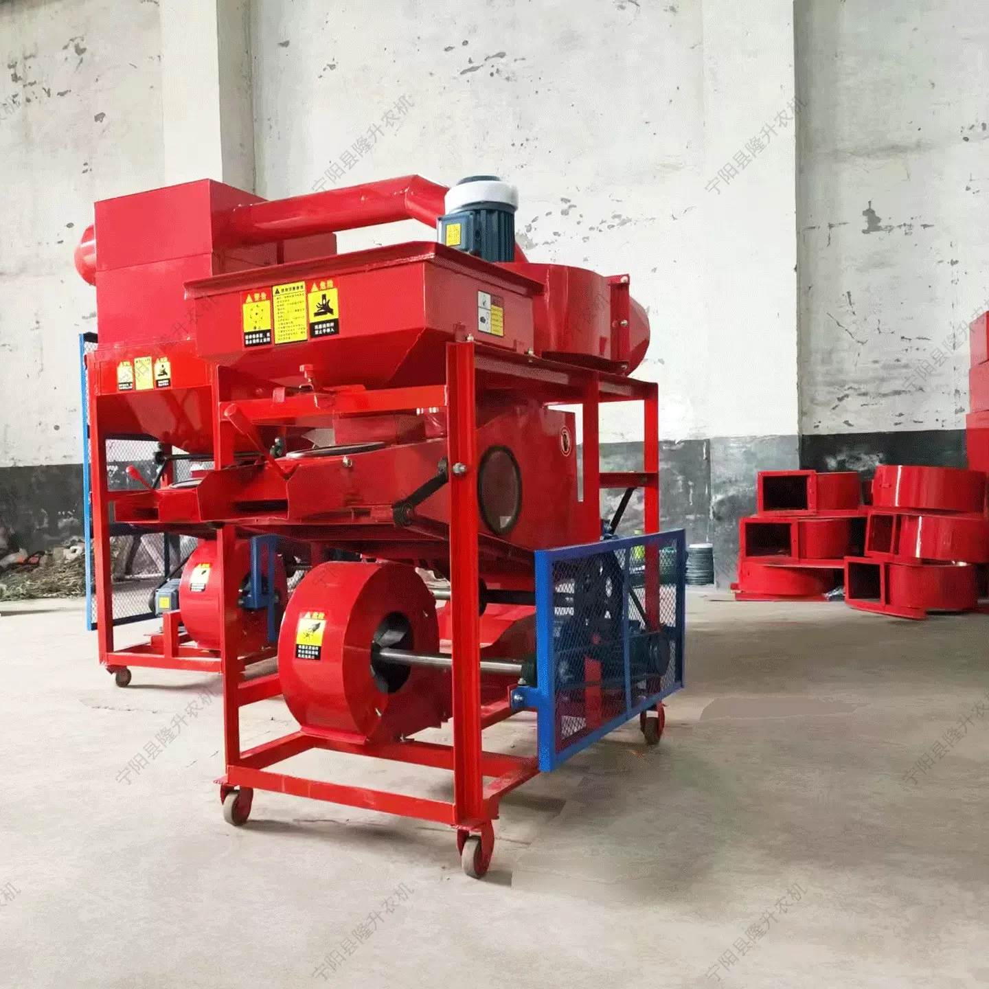 花生去石排杂除尘脱壳一体机油坊用三相电全自动果子脱壳打粒机