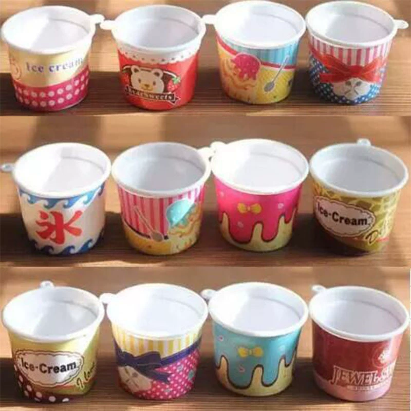 Мини-наклейка чашка для льда крем клей глина DIY еда играть ультра легкие глиняные аксессуары моделирование мороженого чашка shengdai