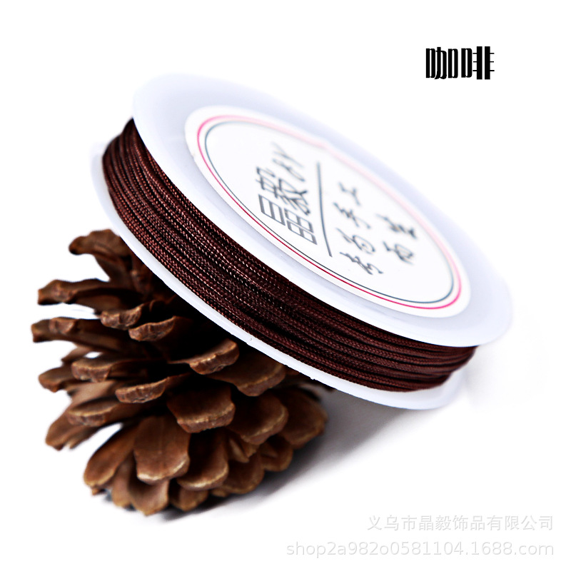 Fábrica directa 1mmA hilo Jade hilo DIY accesorios de joyería hechos a mano hilo trenzado hilo torcedura borla alambre lote