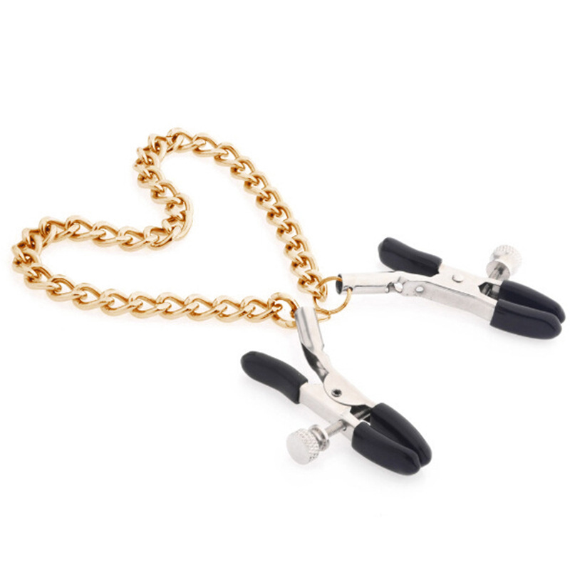 Productos sexuales juguetes para adultos pareja coquetear productos de metal ajustable clip de leche SM ajuste props de enseñanza un cabello