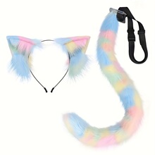 G 63391 Furry Cat Ears Tail Cosplay Set ë�q؈��β���b