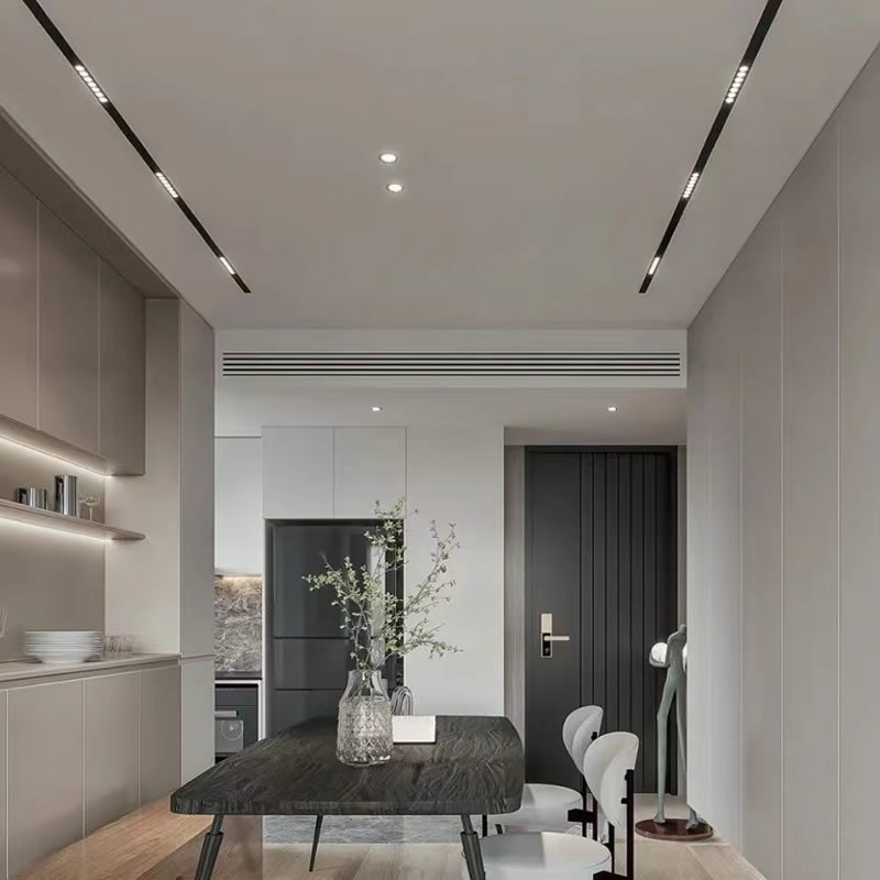 Magnetic track spotlight wholesale for Xiaomi smart, factory use living room built-in ceiling light without ceiling lamp lighting for restaurant