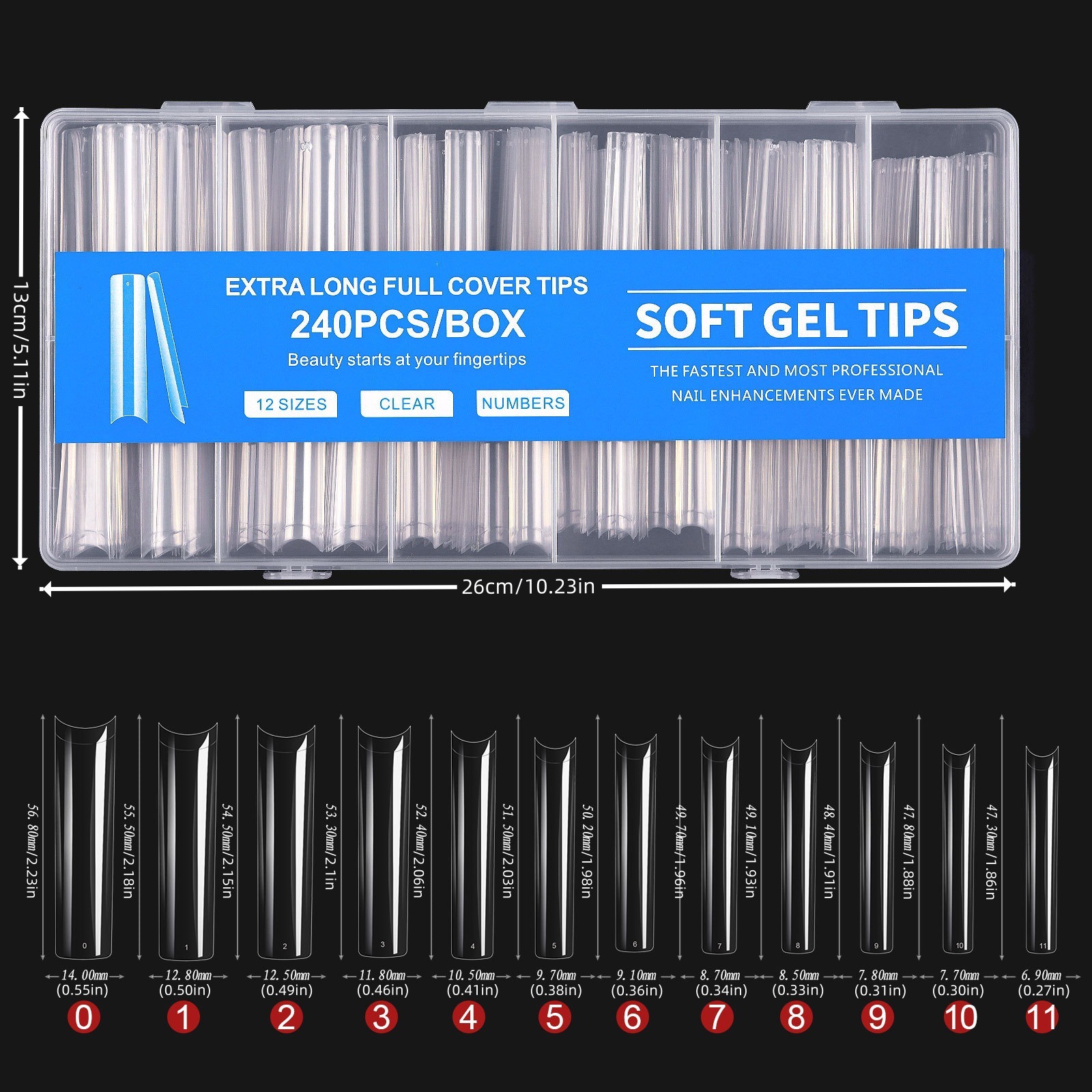 Tubería de agua extra larga 240 piezas / caja