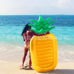 Ready Supply of Inflatable Pineapple Floating Row Pvc Water Inflatable Pineapple Floating Bed Watermelon Lounge Chair Direct Sale