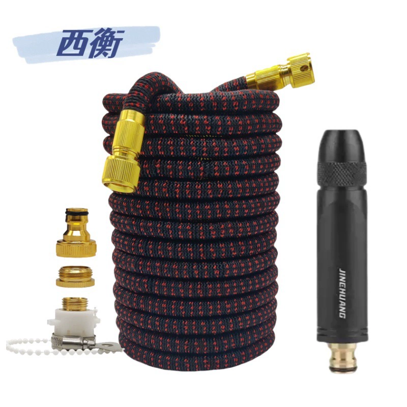 Производитель поставляет многоцелевую автомойку высокого давления водяной пистолет для полива цветов волшебный телескопический волшебный 3-кратный телескопический набор черный красный