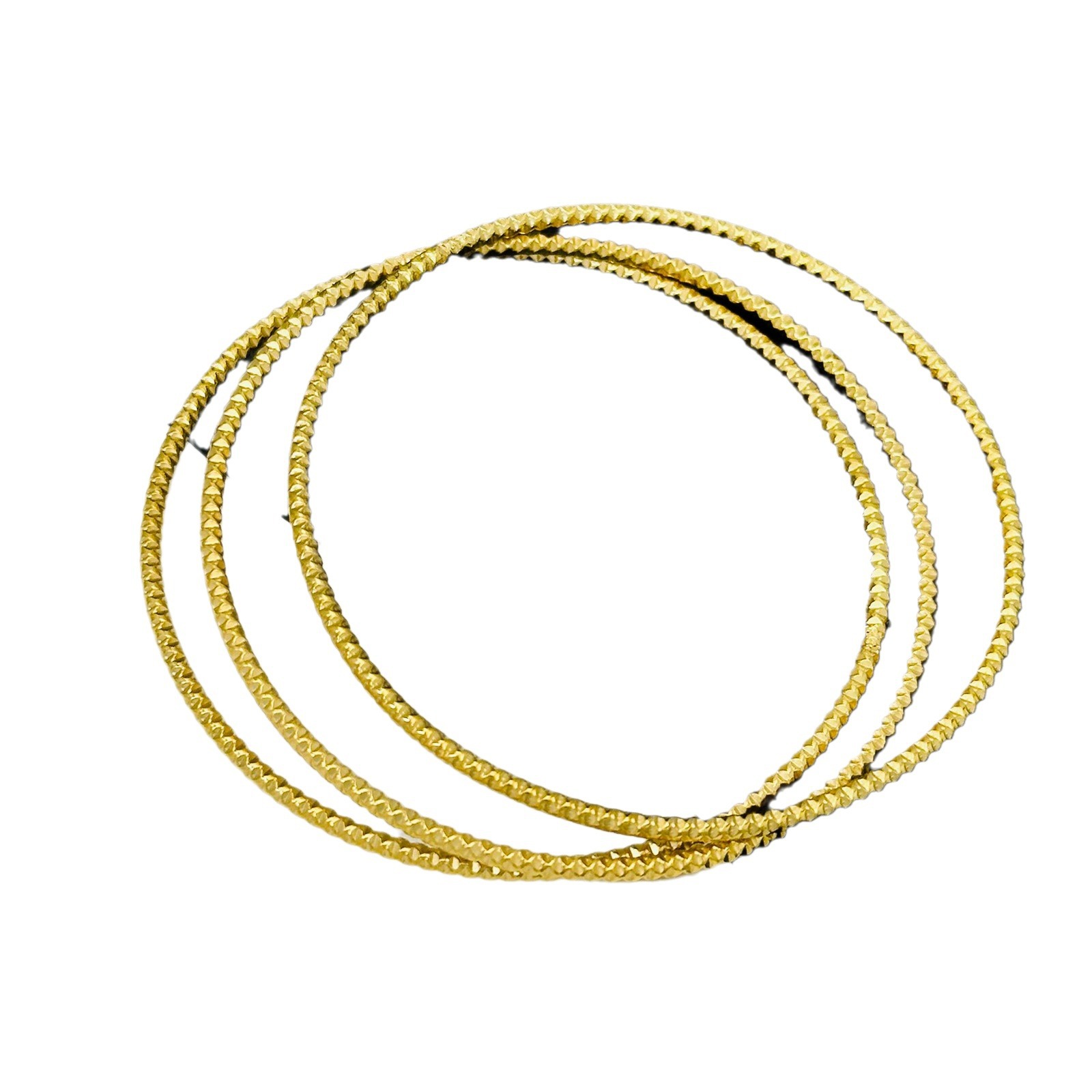 Flores talladas en el cielo Sansheng III pulsera de acero de titanio no decolor joyería de oro simple y ligera