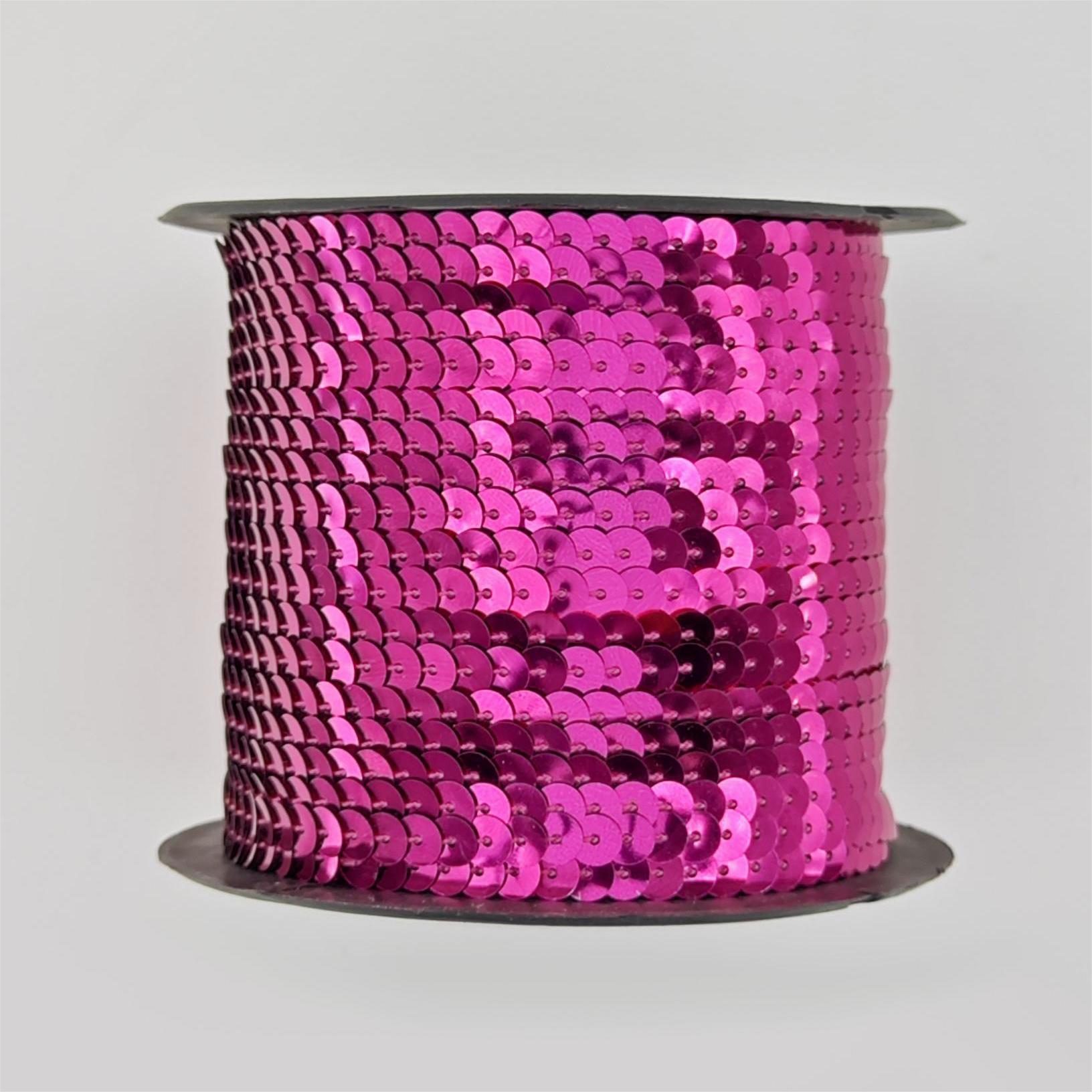 6mm 플랫 연결 피스(90m/롤) 로즈 레드 3014