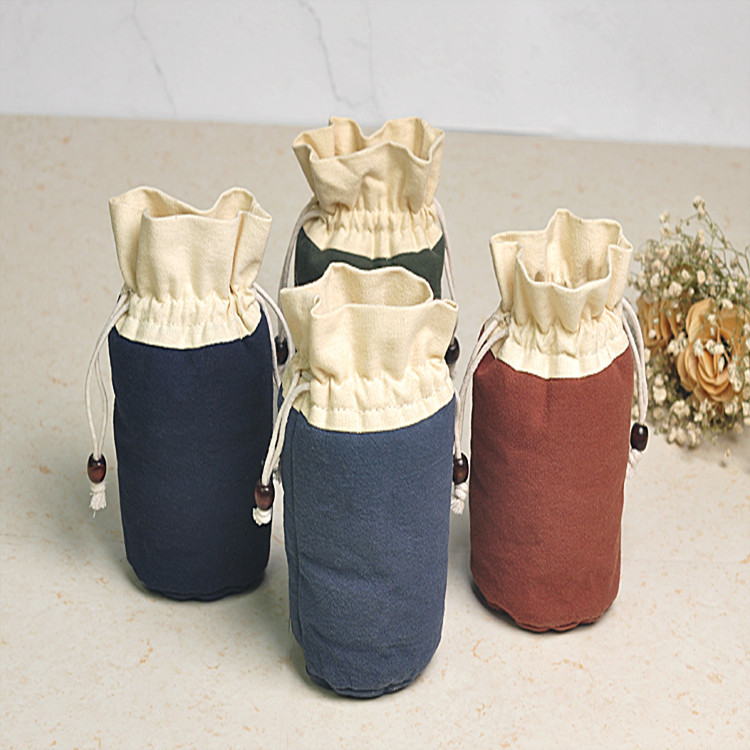 棉布袋创意帆布束口袋珠宝首饰纯棉袋文玩布袋子礼品袋手提收纳