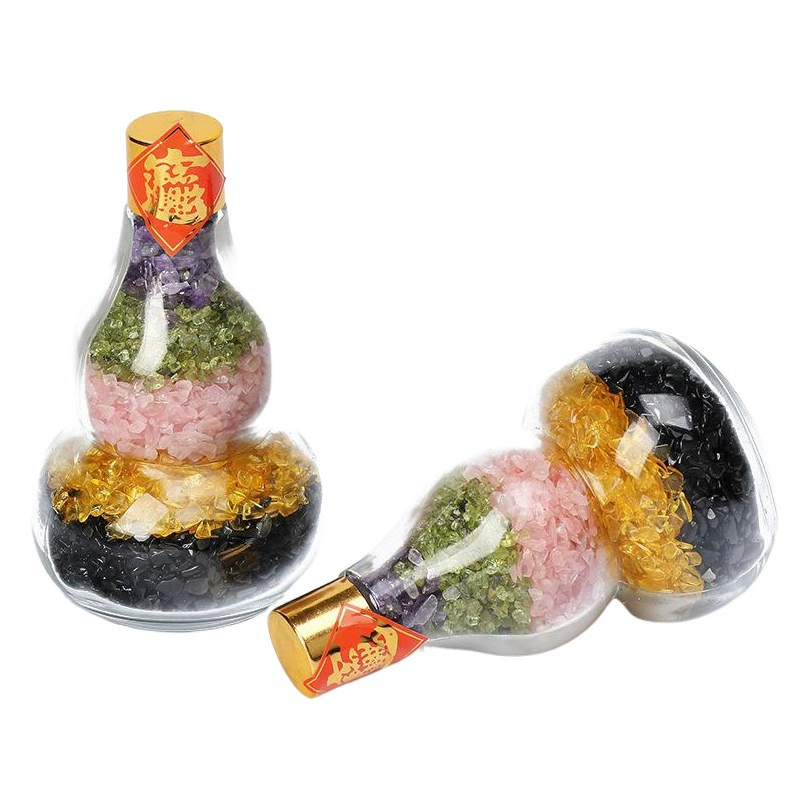 Естественный цвет пятиэлементная Тыква сломанный Кристалл Красочный слиток тыквы яйцо украшение дома