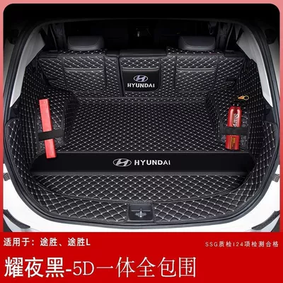 Trunk Mat – 2025 Hyundai Tucson Trunk Mat - zhenxuan-upgraded-5d-integrated-full-surround-fashion-black-21-23-tucson-l